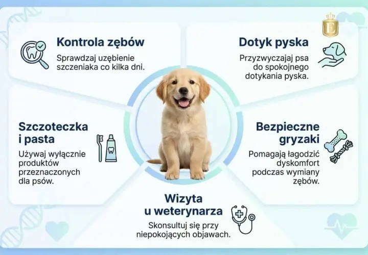 Szczeniak z uśmiechem. Dowiedz się, czy psy mają mleczaki, jak dbać o ich zęby i kiedy wizyta u weterynarza jest konieczna.
