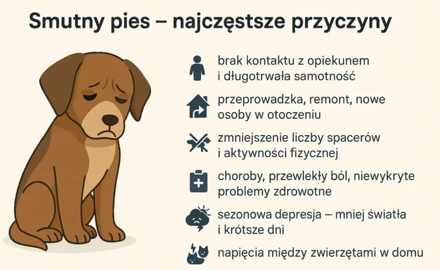 Depresja u psa - Smutek czy objaw choroby? Dowiedz się, jak pomóc